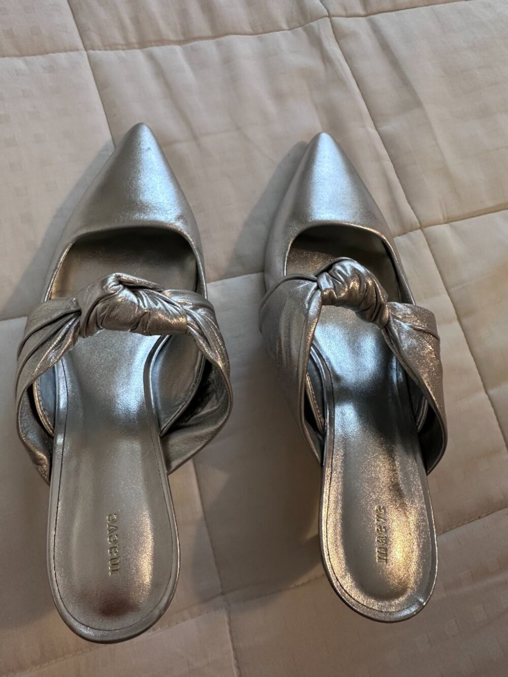 Maeve Knotted Mule Heels - Picture 4 of 4